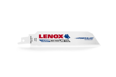 Lenox 20173B6114R Lenox 20173B6114R Lazer&trade; Extreme Metal Cutting Bi-Metal Reciprocating Saw Blade; 6 Inch, 1 Inch, 14 TPI, 25/Pack
