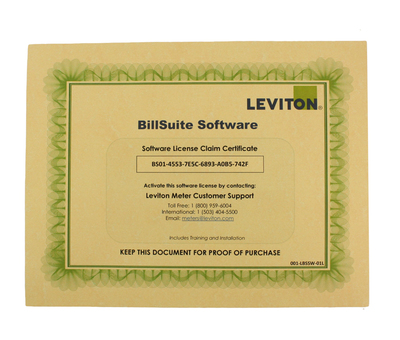 Leviton LBSSW-1L LBSSW-1L LEVITON BILLSUITE 1-50 MET