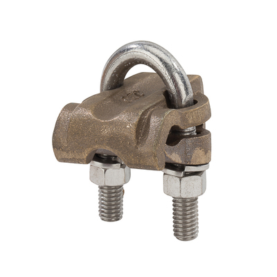 NSI UC-105 NSI UC-105 Heavy Duty HD Clamp; 250 KCMIL - 2/0 AWG, Copper/Silicon Bronze Nut and Lock Washer