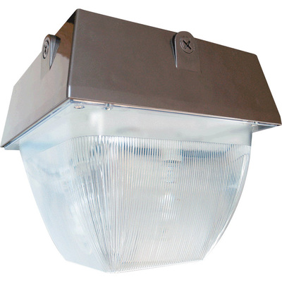 RAB Lighting VAN5HH150PSQ RAB VAN5HH150PSQ1-Light Metal Halide Vandalproof Ceiling Light Fixture; 150 Watt, 14000 Lumens, Bronze