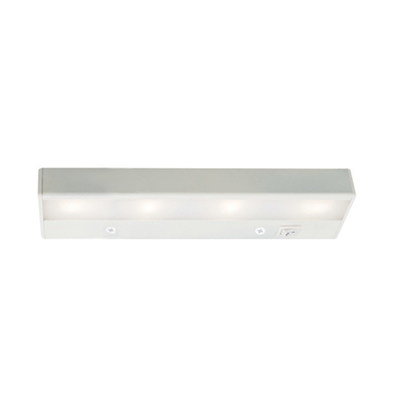 WAC BA-LED4-WT WAC Lighting BA-LED4-WT LEDme&reg; Under-Cabinet Light Bar; 6.2 Watt, 240 Lumens, White, Lamp Included